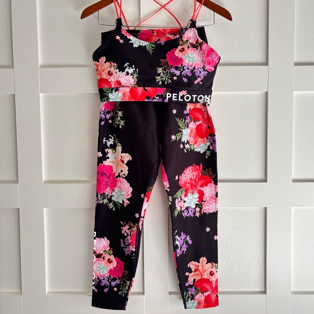 NWT Peloton Floral Sports Bra and Leggings